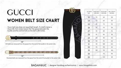 gucci belt chart size